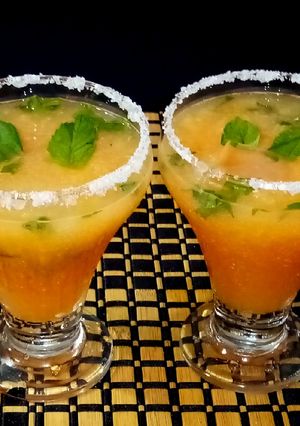 A picture of Mango mint margarita.