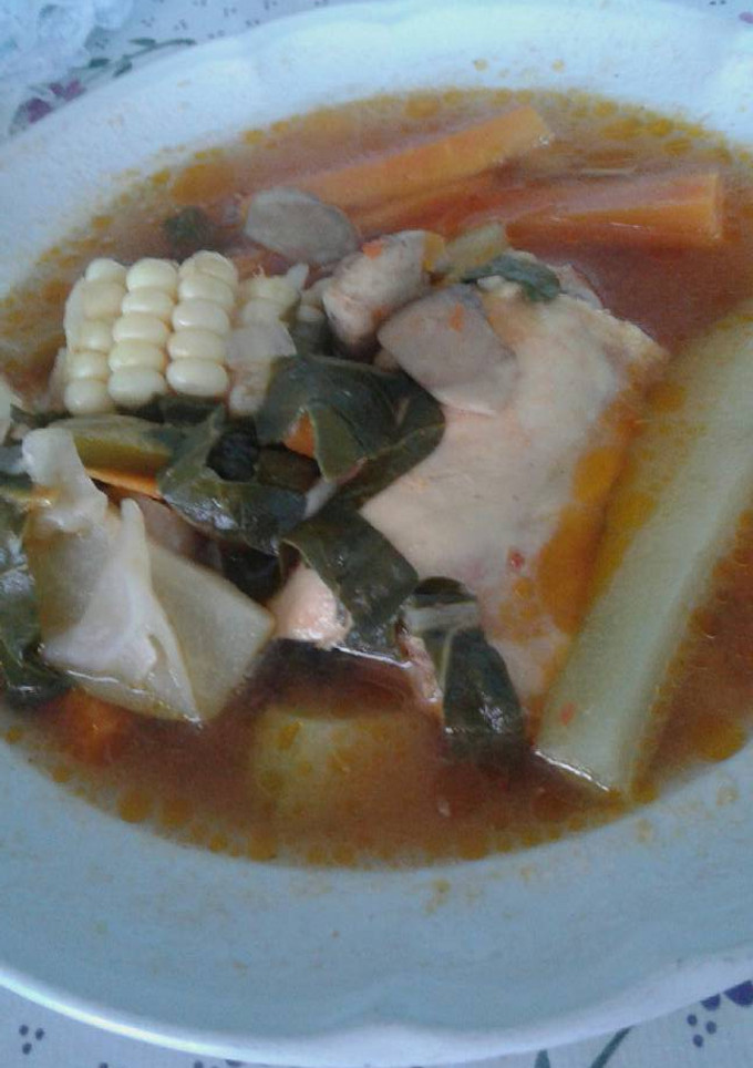 Una foto de Sopa de verduras