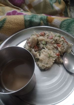 A picture of Sooji upma healthy n tasty.