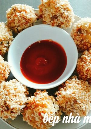 Hình của món Thịt bọc trứng cút chiên xù.