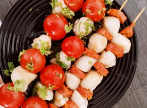 Une photo de Mix de brochette saint Jacques