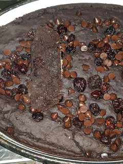Una foto de Brownie vegetariano opcional vegano