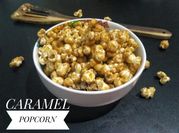 Gambar popcorn karamel