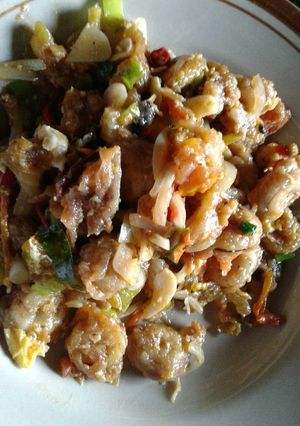 Foto resep Cumi krispi saos pedas