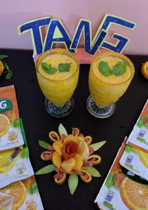A picture of Orange and tang margarita.