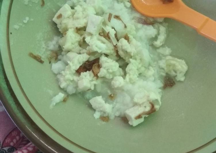 Sup orak arik telur puyuh dan tahu (MPASI 1 tahun +)