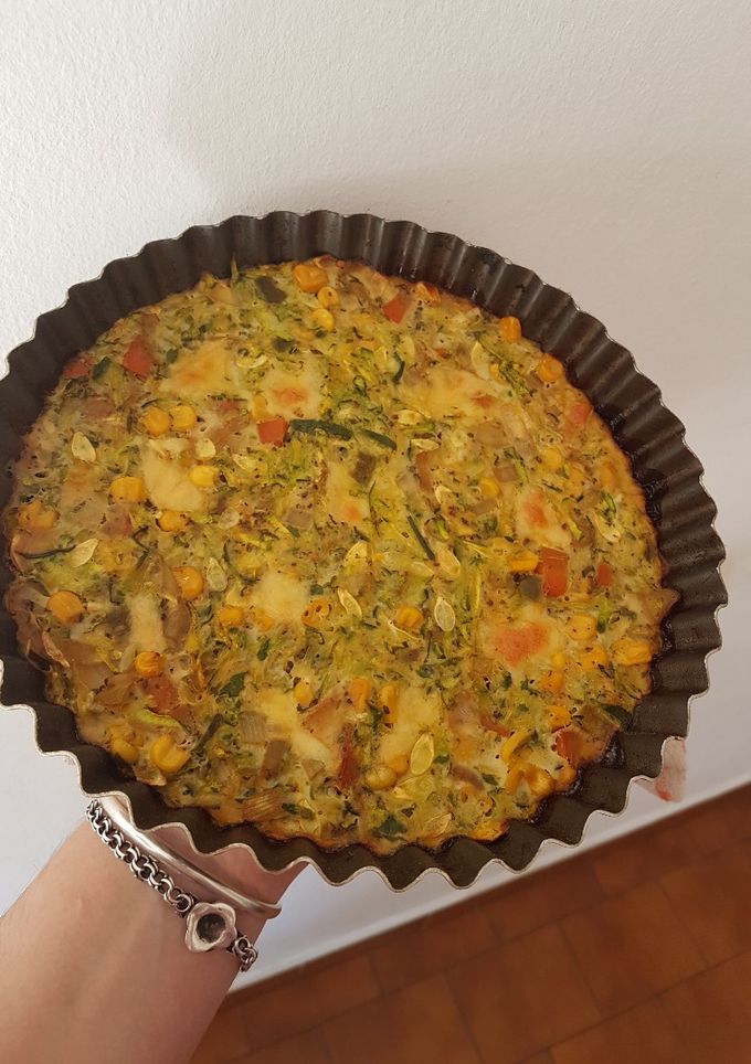 Una foto de Budín de verduras