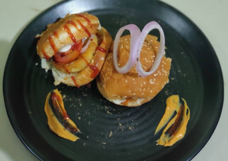 How to Make Aloo tikki burger in 12 Minutes for Mom