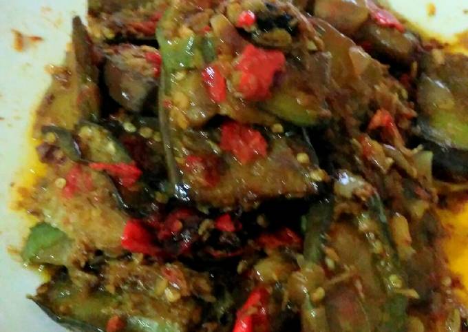 Standar Cara gampang buat Terong Ungu Sambal Udang Rebon yang nagih banget