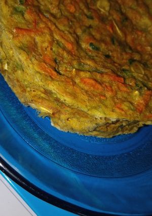 Una foto de Budín de zapallito y zanahoria en microondas
