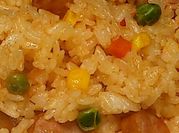 A picture of leftovers rice