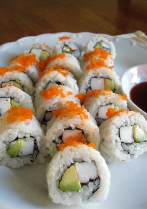 A picture of Restaurant-style California Roll.