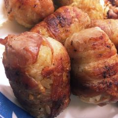 A picture of Pork-wrapped Rice Balls: A Favorite with Kids!.