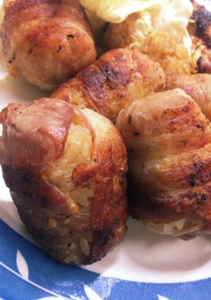 A picture of Pork-wrapped Rice Balls: A Favorite with Kids!.