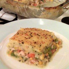 A picture of Vickys Creamy Vegetable Pie, GF DF EF SF NF.