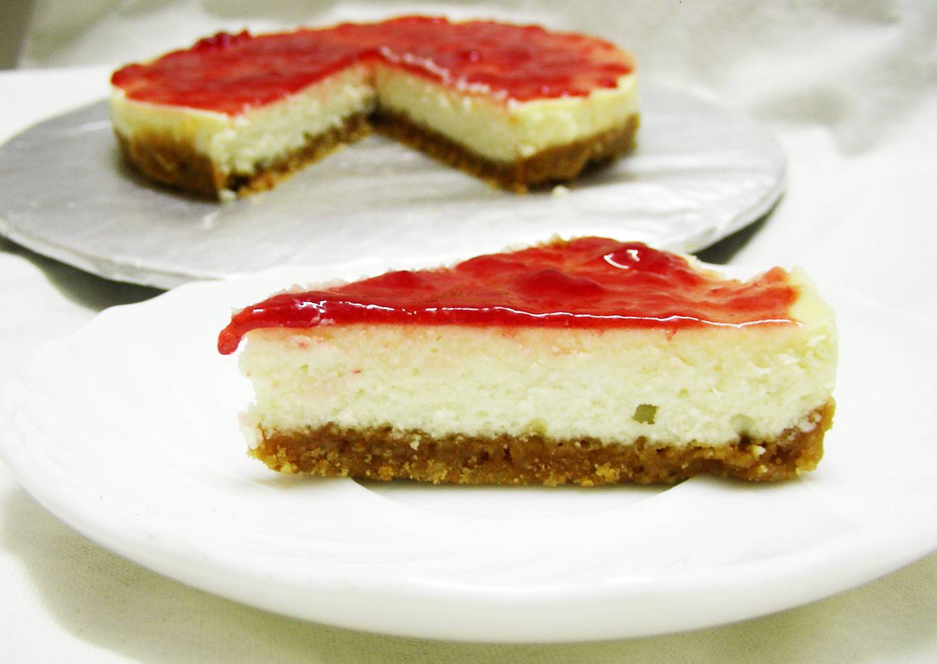 Baked Vanilla Cheesecake