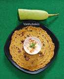 Leftover Daal and Lauki Sabji Thalipeeth