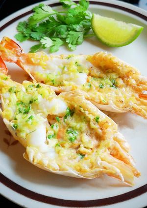 รูปของ กุ้งแม่น้ำอบเนยกระเทียม
