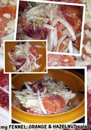 A picture of AMIEs FENNEL, ORANGE & HAZELNUT salad.