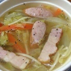 A picture of Sweet Onion & Spring Cabbage ☆ Soup Pasta.