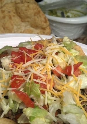 A picture of Navajo Tacos.