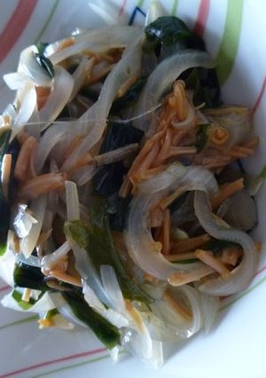 A picture of One More Recipe with Onion & Nameko Mushrooms.