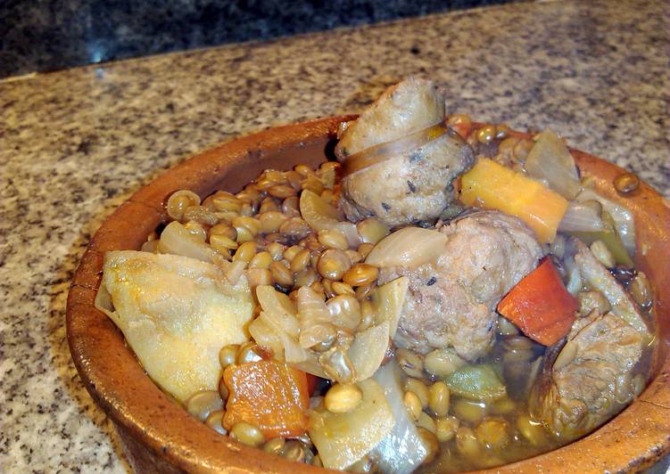 Sausage lentil  stew