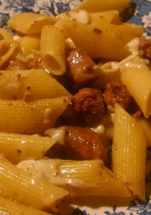 Una foto de Pasta con salchichas