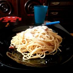 A picture of Spaghetti Carbonara.