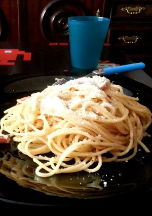 A picture of Spaghetti Carbonara.