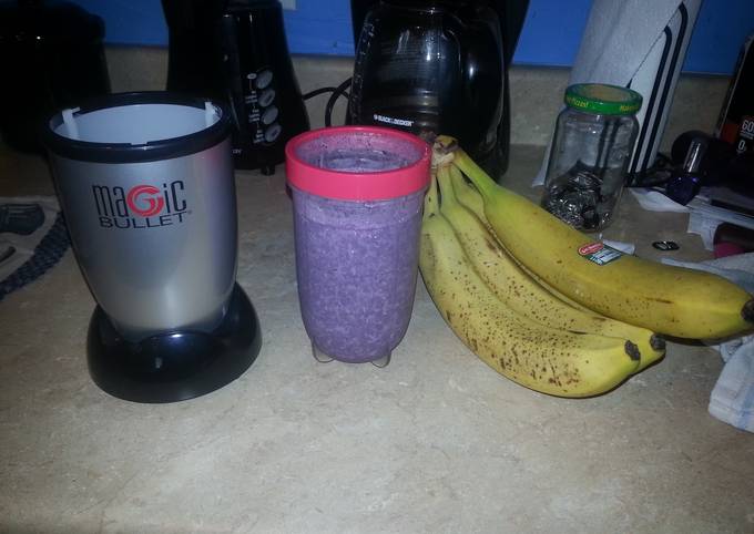 Banana Blueberry smoothie Recipe