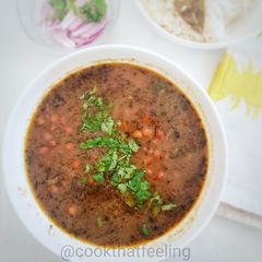 A picture of Special black chick pea curry.