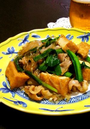 A picture of Atsuage Mapo Harusame Noodles.
