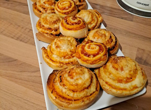 Pizzás csiga recept fotója