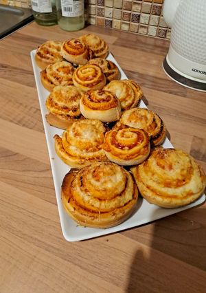Pizzás csiga recept fotója