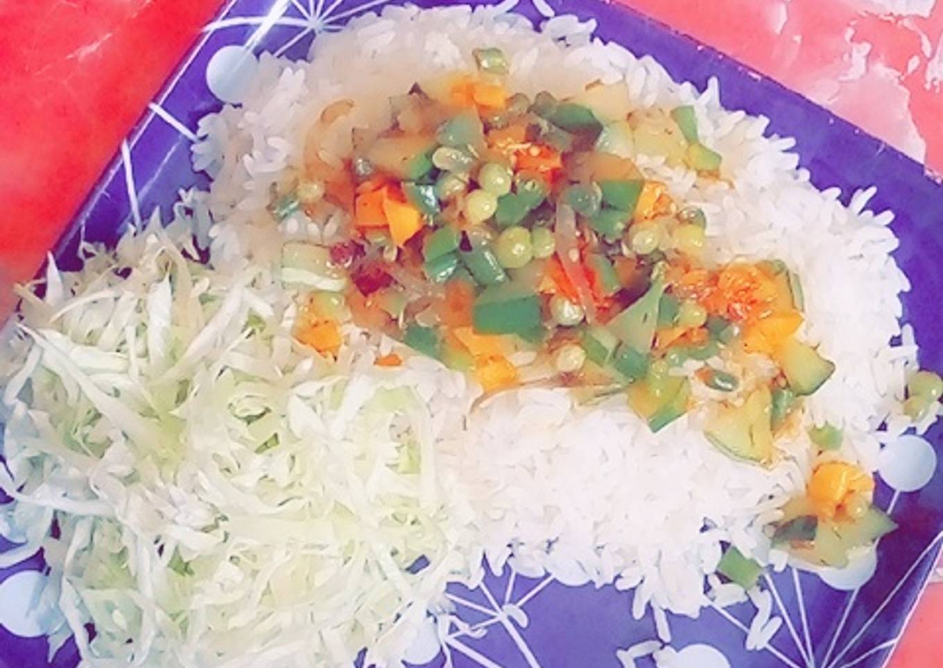 White Rice with veg source