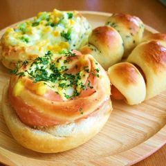 A picture of 3 Different Kinds of Savory Rolls.