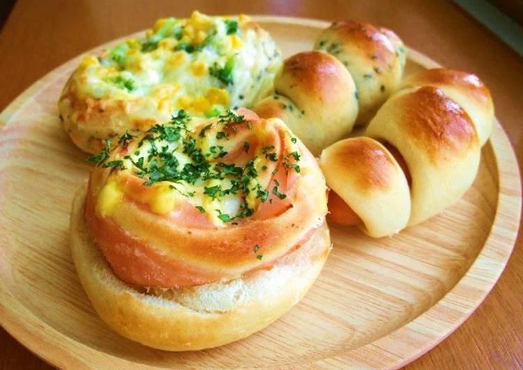 3 Different Kinds of Savory Rolls