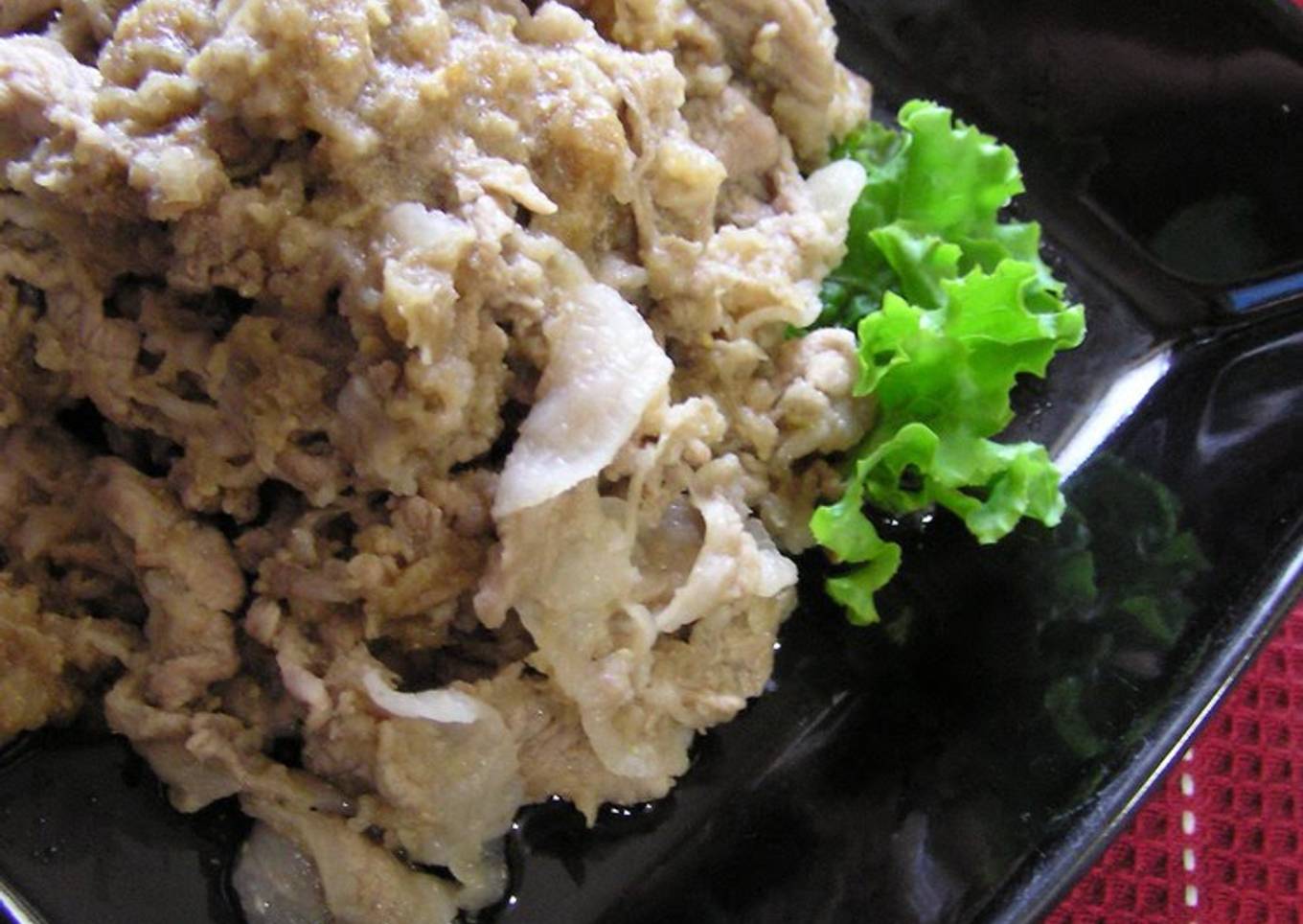 How to Make Speedy Pork Simmered in Grated Apple