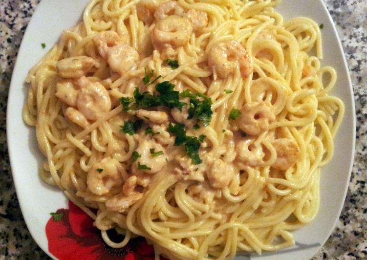 Recipe of Perfect Shrimp Spagetti