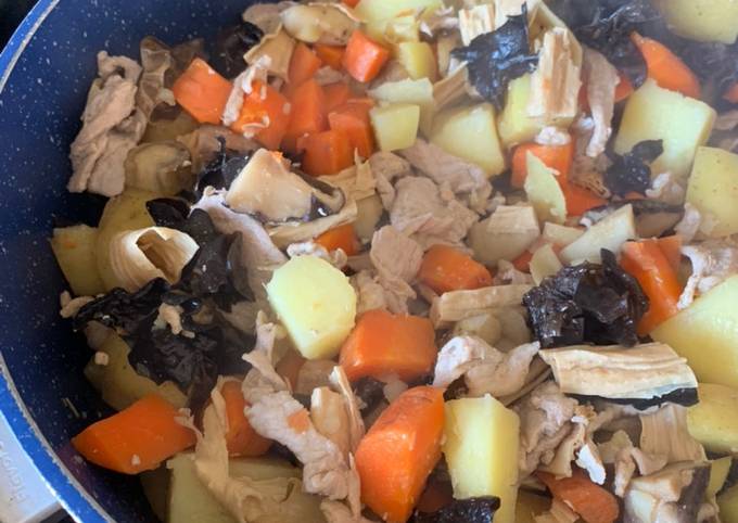 Recipe of Speedy Nimono (煮物), Traditional Japanese Root Vegetable Dish