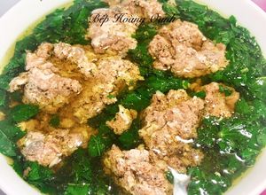 Hình của món Canh Cua Rau Đay.