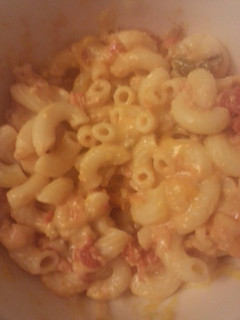 A picture of Tomato and Jalapeno Macaroni n cheese.