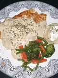 Chicken steak with mushroom sauce