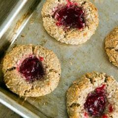 A picture of Raspberry Thumb Print Cookies.