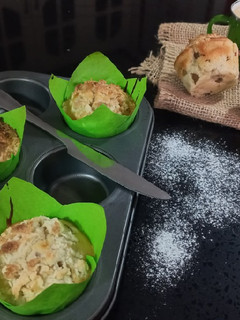 Una foto de Muffins de Manzana y Crumbs