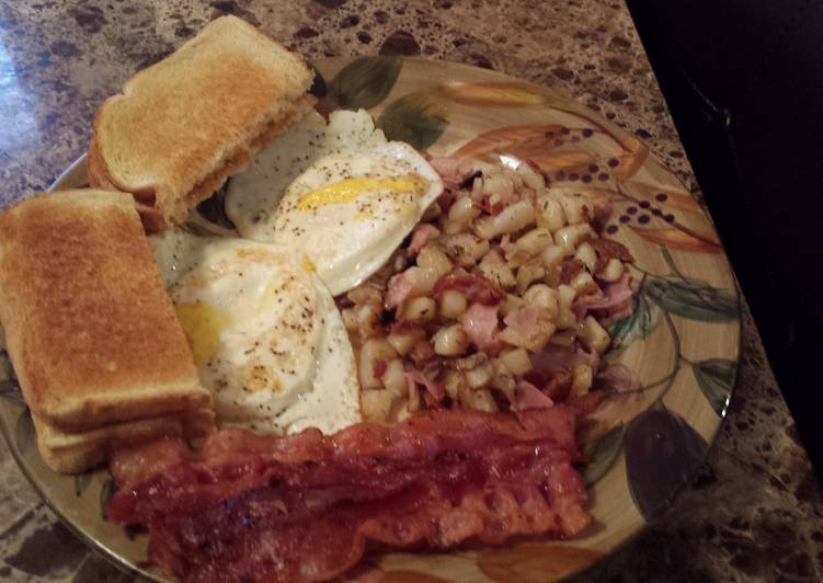 Steps to Make Super Quick Homemade Gabes man sized potato hash