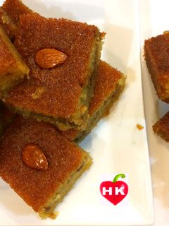 صورة لوصفة الهريسة الحلبية بالقرفة