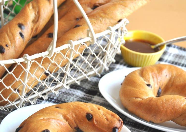 Chocolate and Caramel Stick Bread