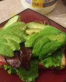 Open Face BLT with Caramelized Bacon n Guac